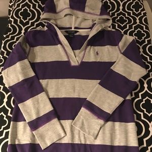 Girls Ralph Lauren Polo hoodie pullover Xl 16